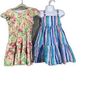 Tommy Bahama & Gymboree Girls lot of 2 sundress 5/ 5T Ruffle floral stripes